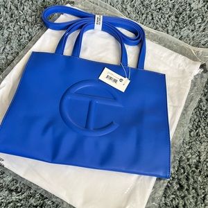 Telfar Painters Tape Blue Shopping Bag NEW TF-012-PNTR-M Size MEDIUM